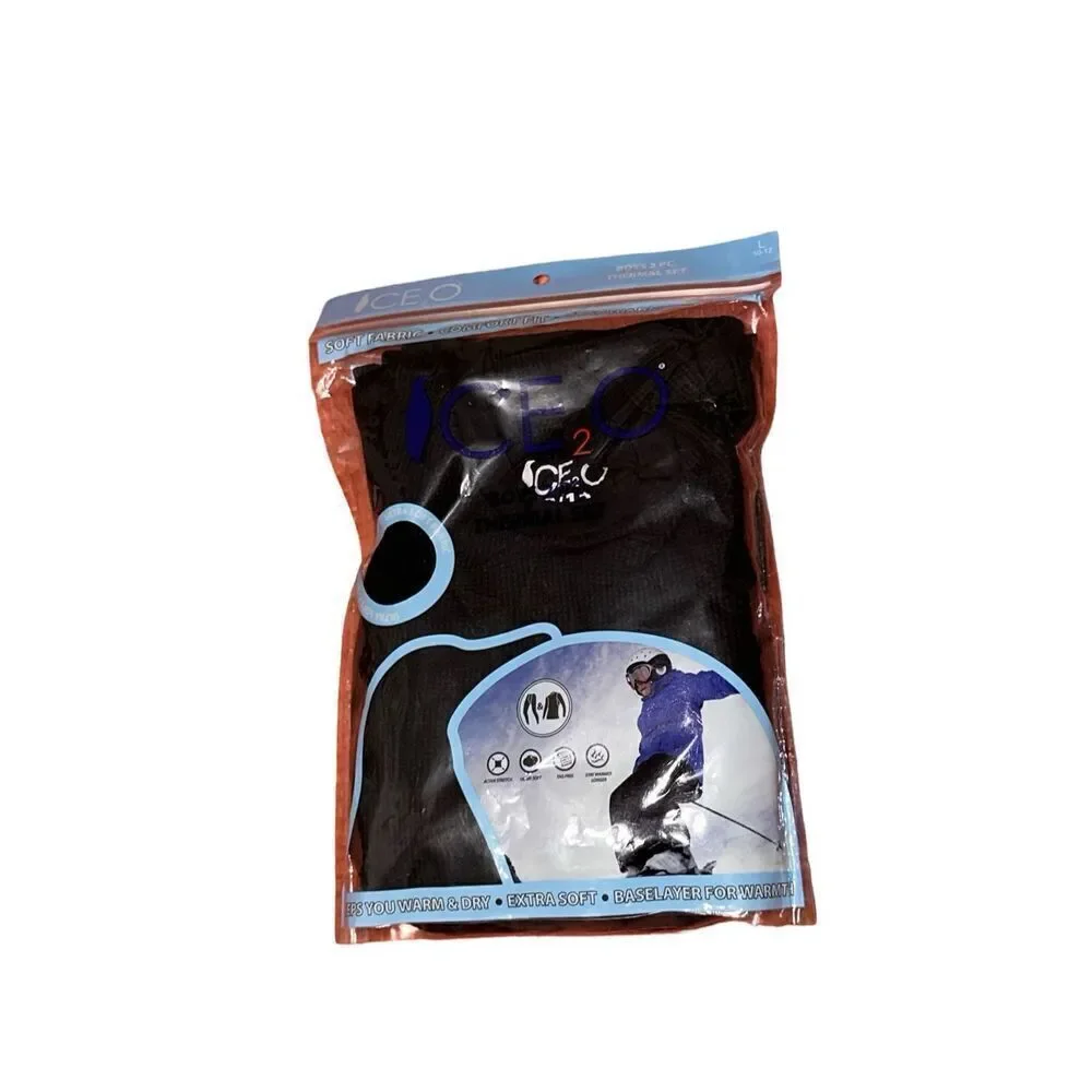 NEW WITH TAGS Ice2O Boys' Thermal 2-Piece Long Underwear PANTS AMD SHIRT  Set Si